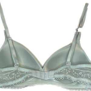 GAP body wireless molded cup bra lace details, light blue 34B